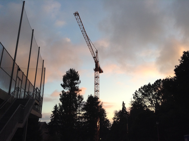 construction crane on piedmont avenue