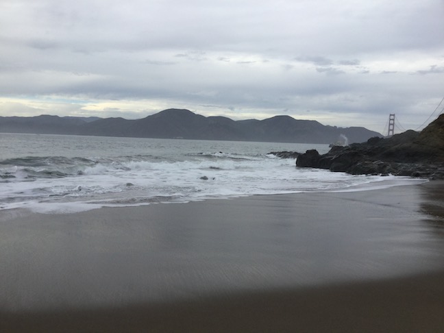 north baker beach receding tide